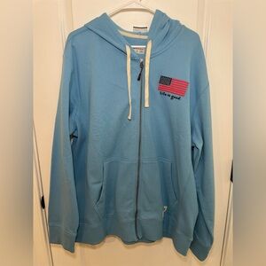 NWT Life is Good American Vintage Flag Sweatshirt XL